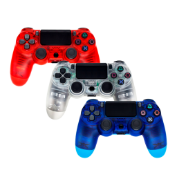 JOYSTICK PARA PS4 INALMBRICO TRANSPARENTE