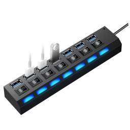 HUB USB TREQA 7 PUERTOS