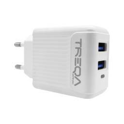 CARGADOR TREQA USB DOBLE 3.1A