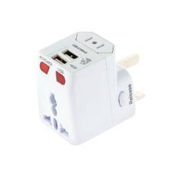 ADAPTADOR UNIVERSAL PARA VIAJE CON 2 USB