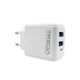 CARGADOR TREQA USB DOBLE 3.1A