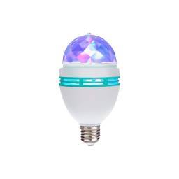 LMPARA BOLA DE LUCES LED RGB GIRATORIA