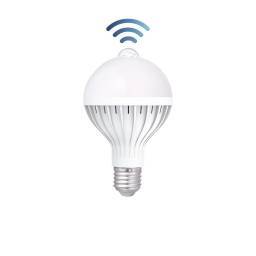 LAMPARA LED 12W CON SENSOR DE MOV. Y LUMINOSIDAD