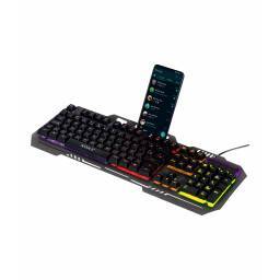 TECLADO GAMER METALICO CON CABLE