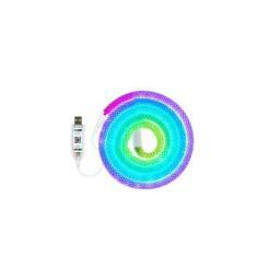 MANGUERA DE NEN RETICULADA REDONDA RGB CON APP
