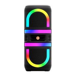 PARLANTE DE 2X8" CON BLUETOOTH LED RGB CON MICROFO