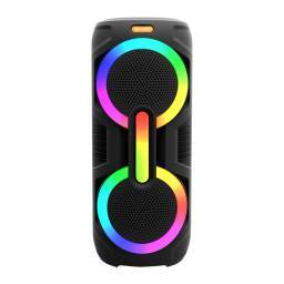 PARLANTE DE 2X8" CON BLUETOOTH LED RGB CON MICROFO