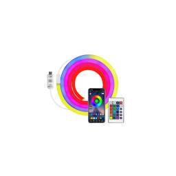 TIRA DE NEN FLEXIBLE RGB CON CONTROL REMOTO Y APP