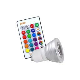 LMPARA LED RGB DICROICA CON CONTROL REMOTO
