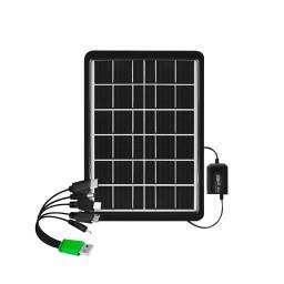 PANEL SOLAR CON ADAPTADOR MLTIPLE USB