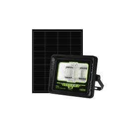 FOCO LED 100W CON PANEL SOLAR Y BATERIA EXTRAIBLE