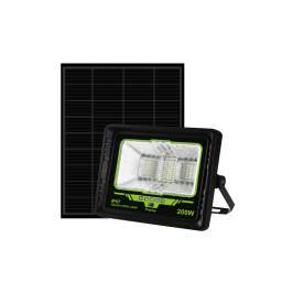 FOCO LED 200W CON PANEL SOLAR Y BATERIA EXTRAIBLE