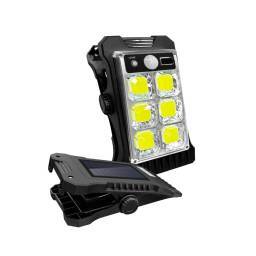 FOCO LED COB SOLAR CLIP Y SENSOR DE MOVIMIENTO