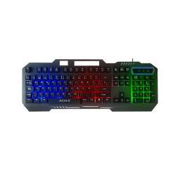 TECLADO GAMER METALICO CON CABLE