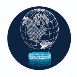 LMPARA ILUSIN 3D GLOBO TERRQUEO