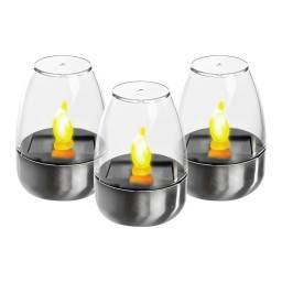 VELAS SOLARES DECOTARIVAS SET DE 3