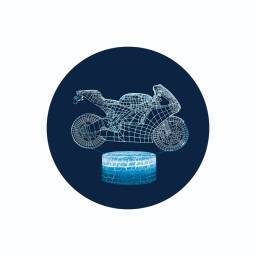 L�MPARA ILUSI�N 3D MOTO