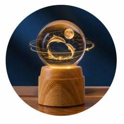 L�MPARA ESFERA DE CRISTAL ROTATIVA 6 CM