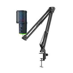 MICROFONO RGB PARA STREAMING CON BRAZO ARTICULADO